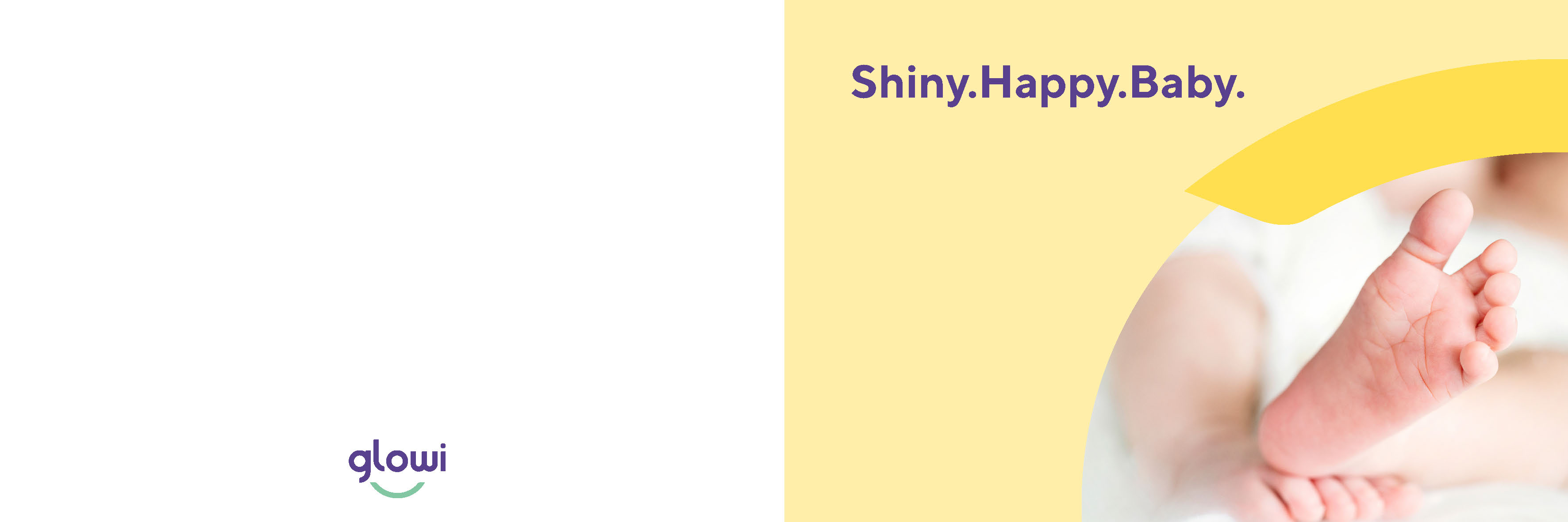 Postkaarten - Shiny Happy Baby (dubbele kaart)