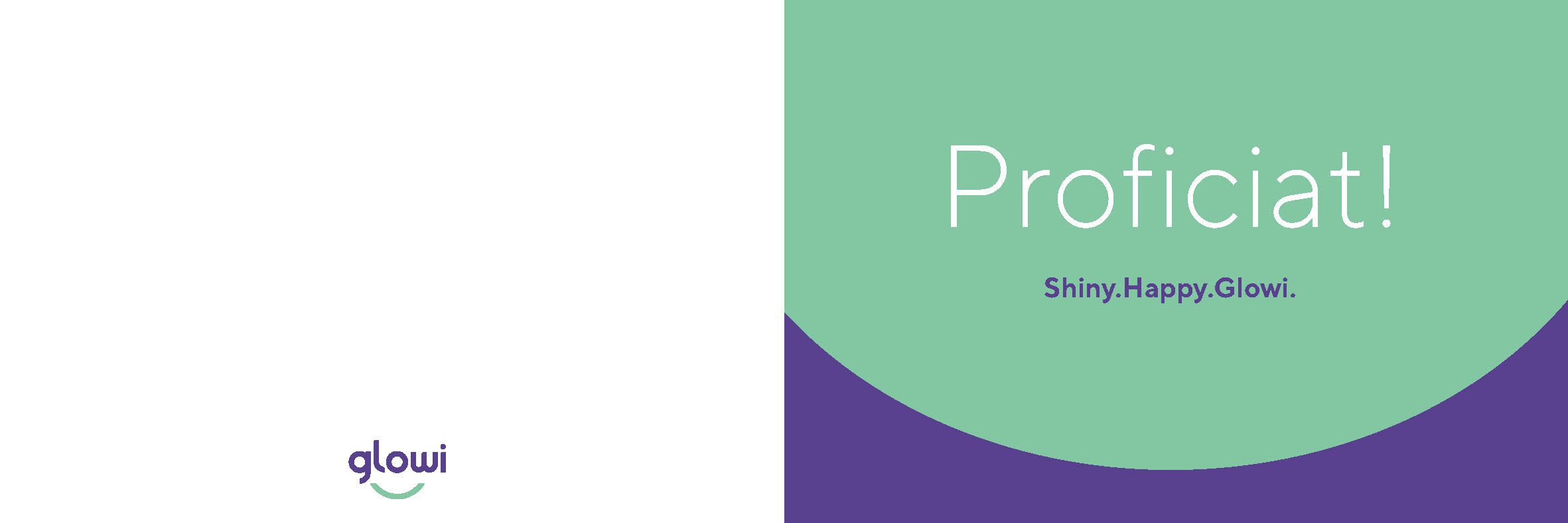 Postkaarten - Proficiat (dubbele kaart)